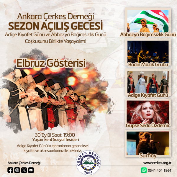 ANKARA ÇERKES DERNEĞİ SEZON AÇILIŞ GECESİ