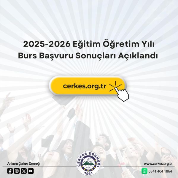 2025-2026 EĞİTİM ÖĞRETİM YILI BURS BAŞVURULARI SONUÇLANDI