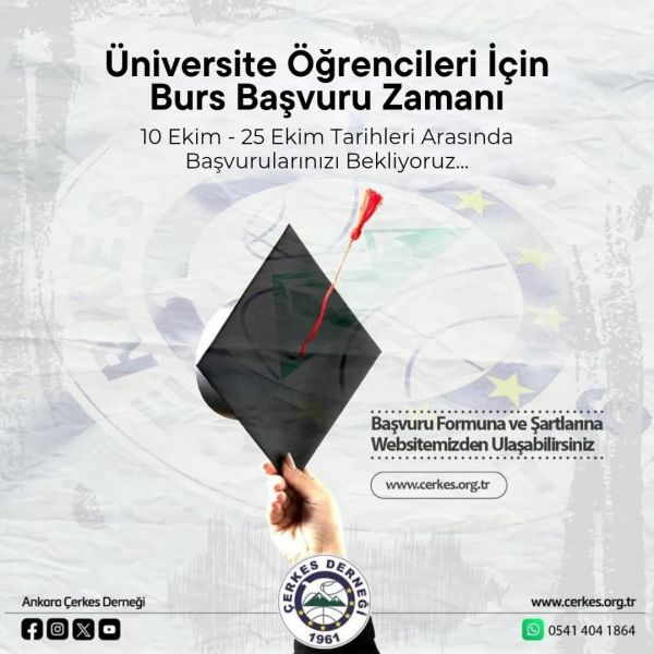 2026-2027 EĞİTİM-ÖĞRETİM YILI BURS BAŞVURU ZAMANI