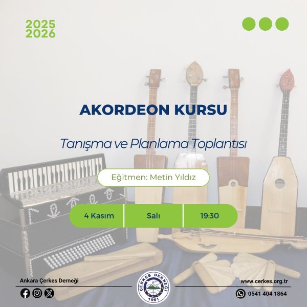 AKORDEON KURSU BAŞLIYOR!
