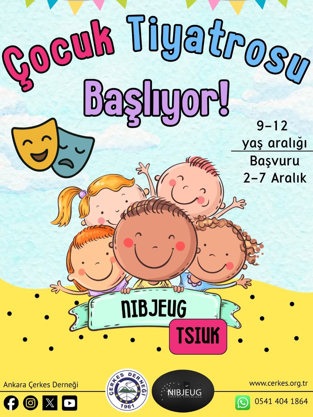 ÇOCUK TİYATROSU BAŞLIYOR!