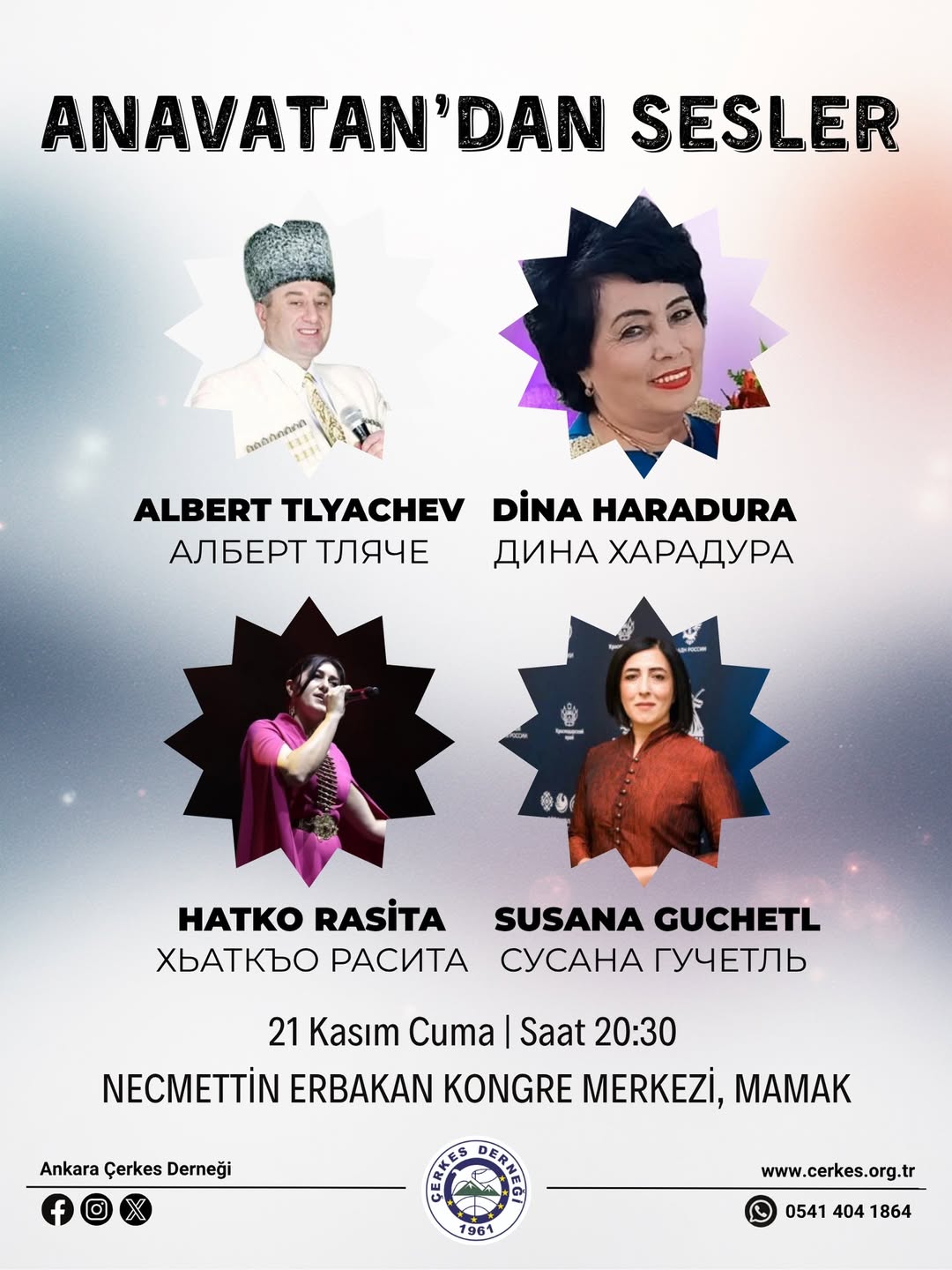 ANAVATAN’DAN SESLER – KONSER PROGRAMI 