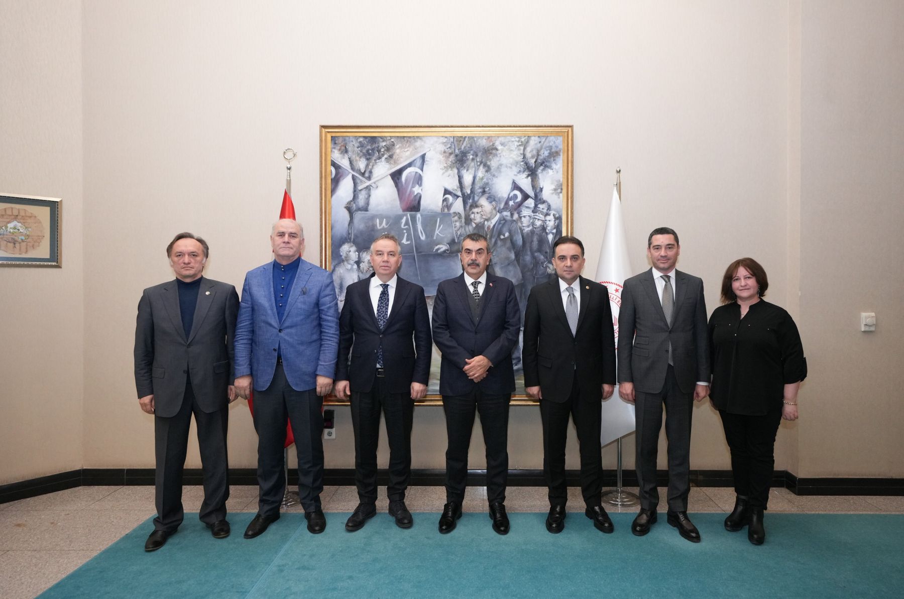 MİLLÎ EĞİTİM BAKANI YUSUF TEKİN İLE GÖRÜŞME GERÇEKLEŞTİRİLDİ