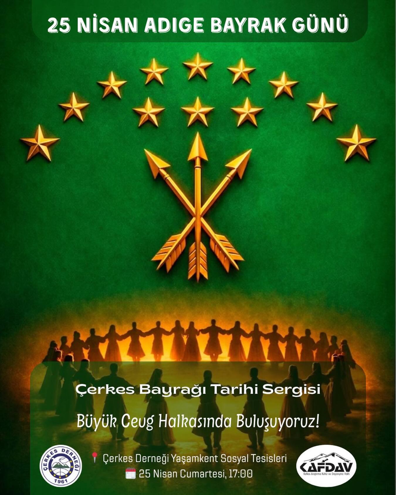 25 Nisan Adıge Bayrak Günü’nde Yaşamkent’te Buluşuyoruz!